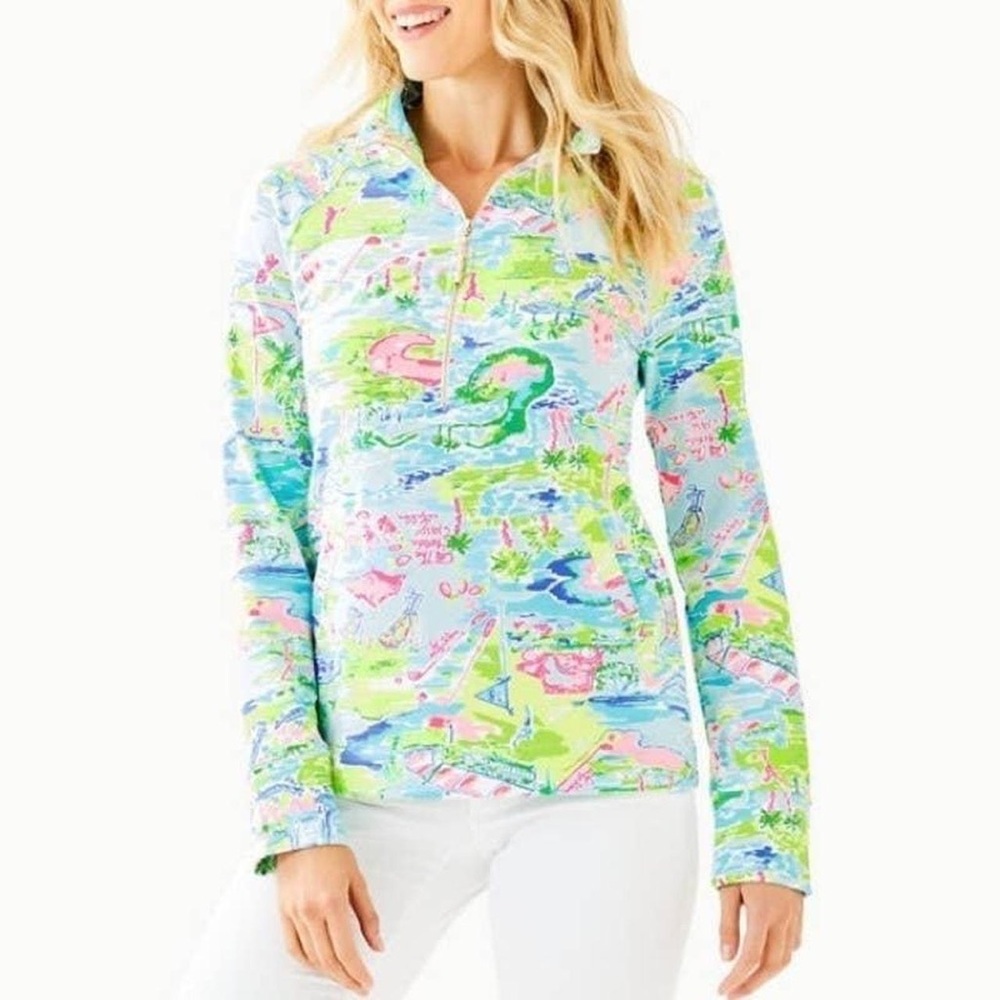 Lilly Pulitzer Honda Classic Skipper Popover SZ L